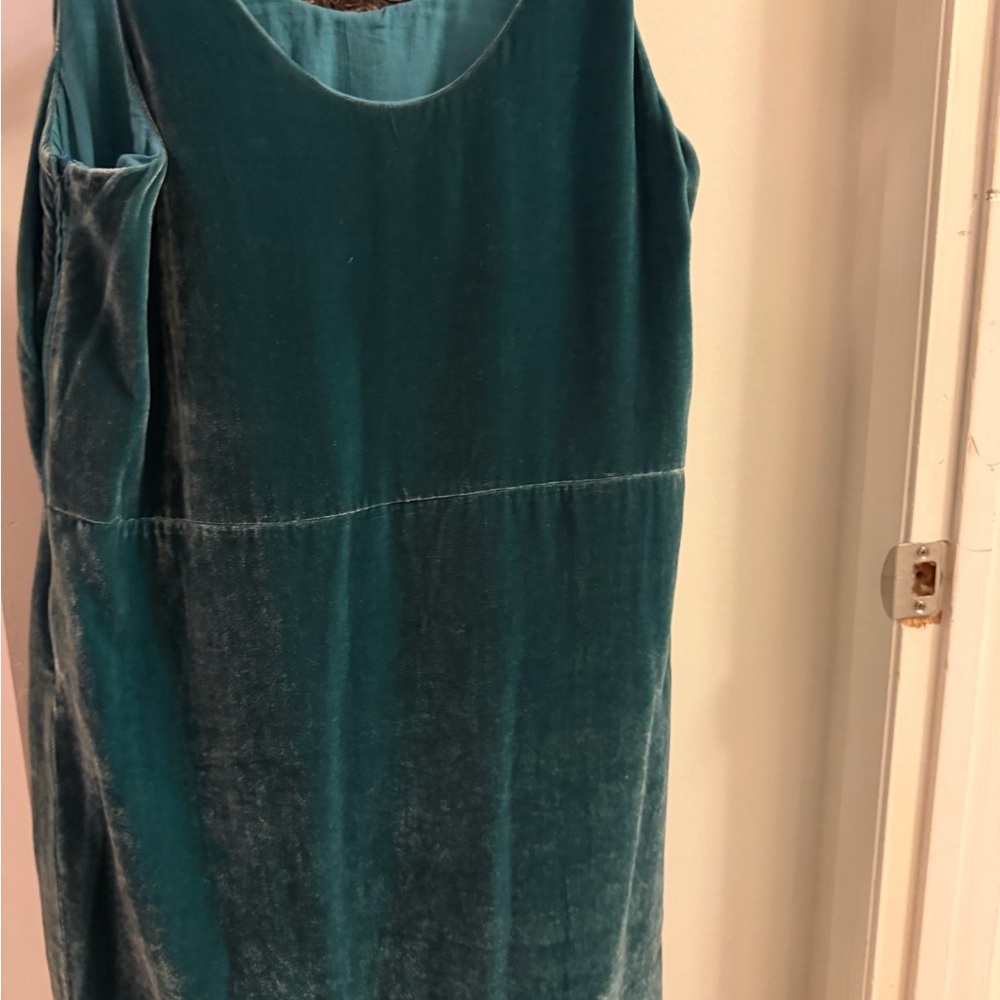 See By Chloe Teal Velvet mini dress - Picture 7 of 12